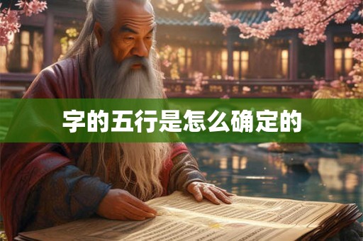 字的五行是怎么确定的 字的五行是怎么确定的