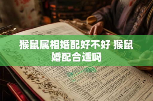 猴鼠属相婚配好不好 猴鼠婚配合适吗