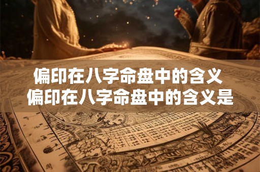 偏印在八字命盘中的含义 偏印在八字命盘中的含义是什么