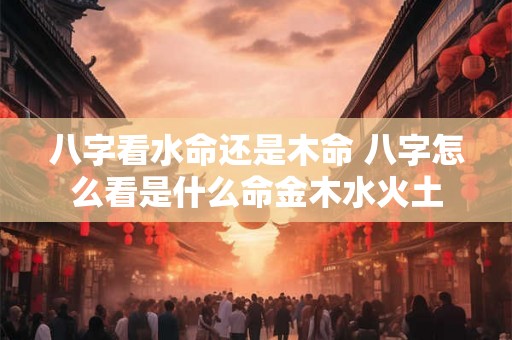 八字看水命还是木命 八字怎么看是什么命金木水火土 八字看水命还是木命 八字怎么看是什么命金木水火土