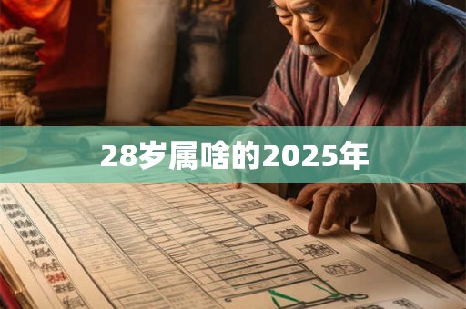 28岁属啥的2025年 28岁属啥的2025年