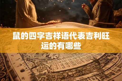 鼠的四字吉祥语代表吉利旺运的有哪些 鼠的四字吉祥语代表吉利旺运的有哪些