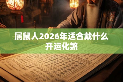 属鼠人2026年适合戴什么开运化煞 属鼠人2026年适合戴什么开运化煞