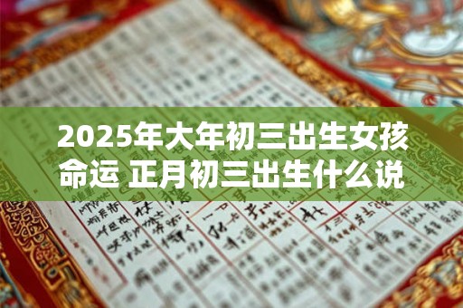 2025年大年初三出生女孩命运 正月初三出生什么说法