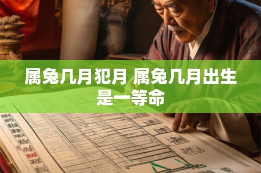 属兔几月犯月 属兔几月出生是一等命 属兔几月犯月 属兔几月出生是一等命