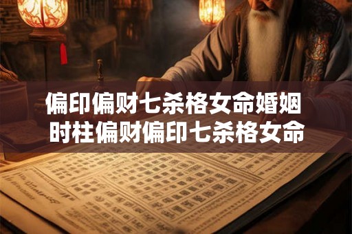 偏印偏财七杀格女命婚姻 时柱偏财偏印七杀格女命 偏印偏财七杀格女命婚姻 时柱偏财偏印七杀格女命