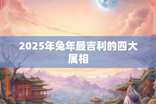 2025年兔年最吉利的四大属相