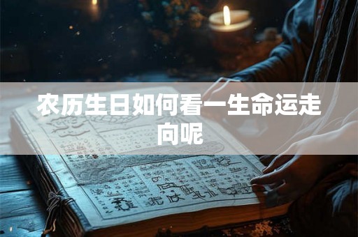 农历生日如何看一生命运走向呢 农历生日如何看一生命运走向呢