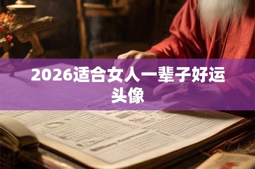 2026适合女人一辈子好运头像 2026适合女人一辈子好运头像