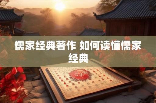 儒家经典著作 如何读懂儒家经典 儒家经典著作 如何读懂儒家经典
