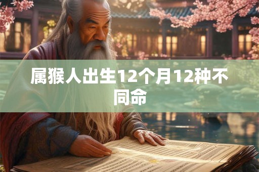 属猴人出生12个月12种不同命