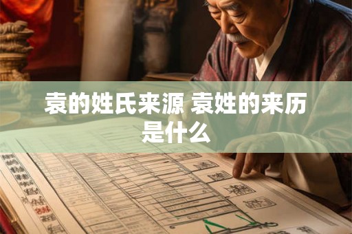 袁的姓氏来源 袁姓的来历是什么 袁的姓氏来源 袁姓的来历是什么