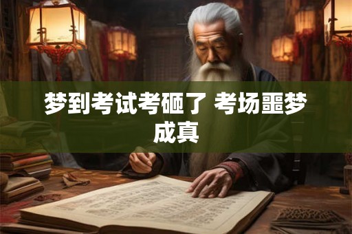 梦到考试考砸了 考场噩梦成真 梦到考试考砸了 考场噩梦成真