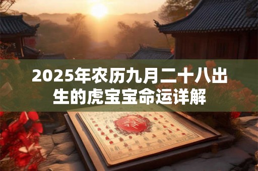 2025年农历九月二十八出生的虎宝宝命运详解 2025年农历九月二十八出生的虎宝宝命运详解
