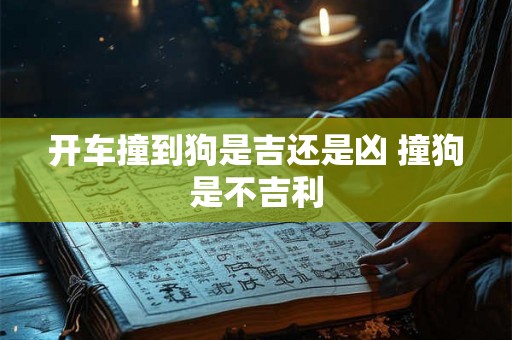 开车撞到狗是吉还是凶 撞狗是不吉利 开车撞到狗是吉还是凶 撞狗是不吉利