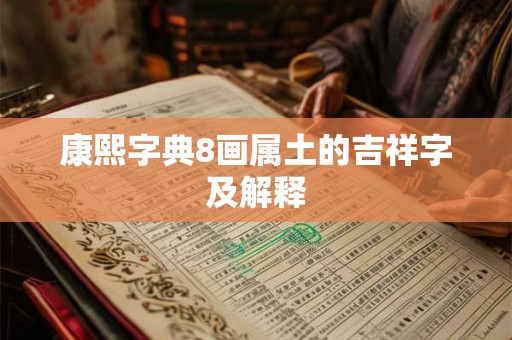 康熙字典8画属土的吉祥字及解释 康熙字典8画属土的吉祥字及解释