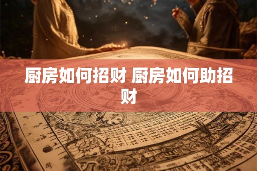 厨房如何招财 厨房如何助招财
