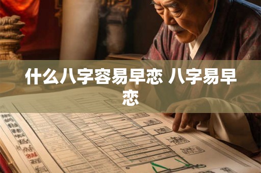 什么八字容易早恋 八字易早恋 什么八字容易早恋 八字易早恋