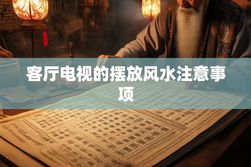 客厅电视的摆放风水注意事项 客厅电视的摆放风水注意事项