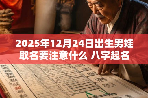 2025年12月24日出生男娃取名要注意什么 八字起名 2025年12月24日出生男娃取名要注意什么 八字起名