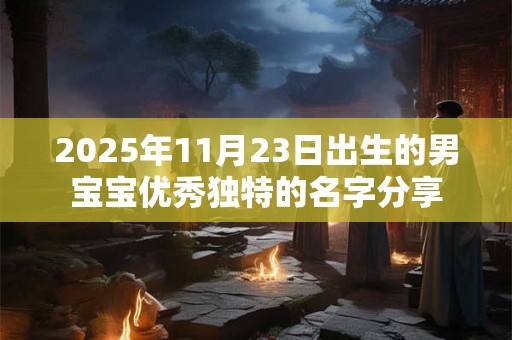 2025年11月23日出生的男宝宝优秀独特的名字分享 2025年11月23日出生的男宝宝优秀独特的名字分享