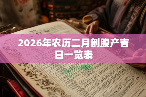 2026年农历二月剖腹产吉日一览表 2026年农历二月剖腹产吉日一览表