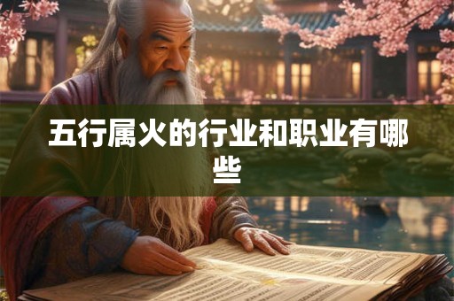 五行属火的行业和职业有哪些 五行属火的行业和职业有哪些
