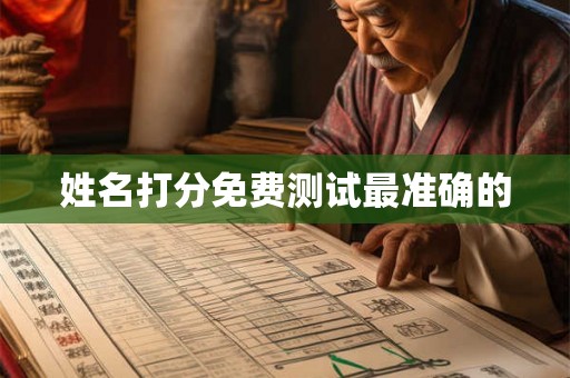 姓名打分免费测试最准确的 姓名打分免费测试最准确的