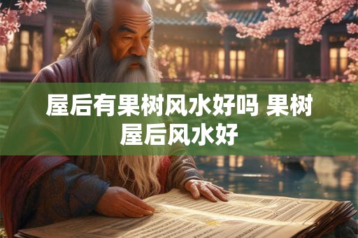 屋后有果树风水好吗 果树屋后风水好 屋后有果树风水好吗 果树屋后风水好