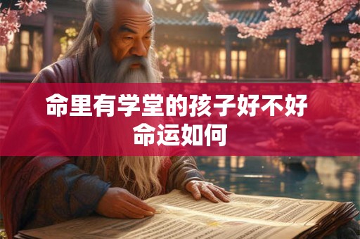 命里有学堂的孩子好不好 命运如何 命里有学堂的孩子好不好 命运如何