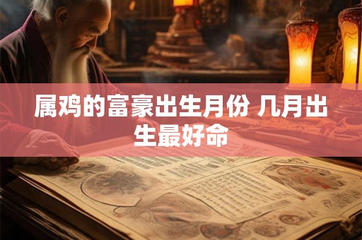 属鸡的富豪出生月份 几月出生最好命 属鸡的富豪出生月份 几月出生最好命