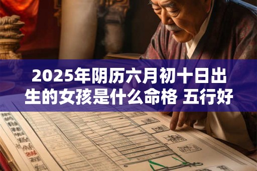 2025年阴历六月初十日出生的女孩是什么命格 五行好不好 2025年阴历六月初十日出生的女孩是什么命格 五行好不好