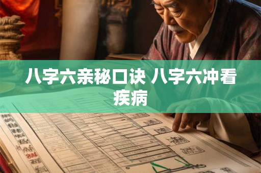 八字六亲秘口诀 八字六冲看疾病 八字六亲秘口诀 八字六冲看疾病