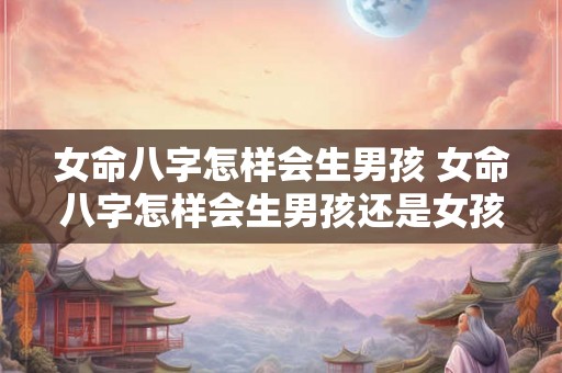 女命八字怎样会生男孩 女命八字怎样会生男孩还是女孩