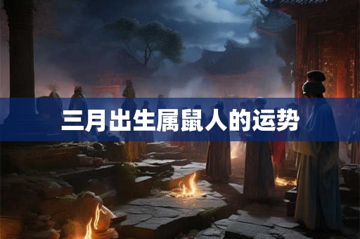 三月出生属鼠人的运势 三月出生属鼠人的运势