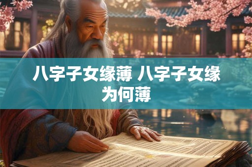 八字子女缘薄 八字子女缘为何薄 八字子女缘薄 八字子女缘为何薄
