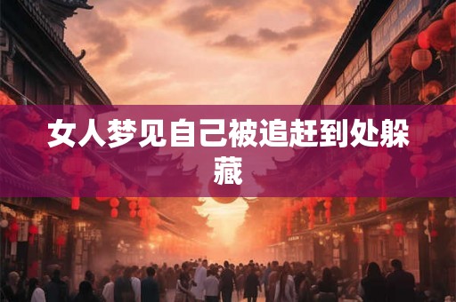 女人梦见自己被追赶到处躲藏
