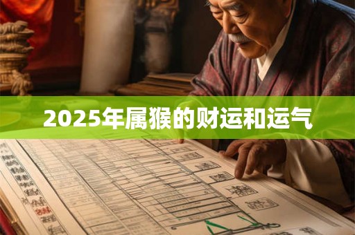 2025年属猴的财运和运气 2025年属猴的财运和运气