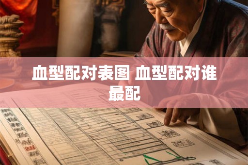 血型配对表图 血型配对谁最配 血型配对表图 血型配对谁最配
