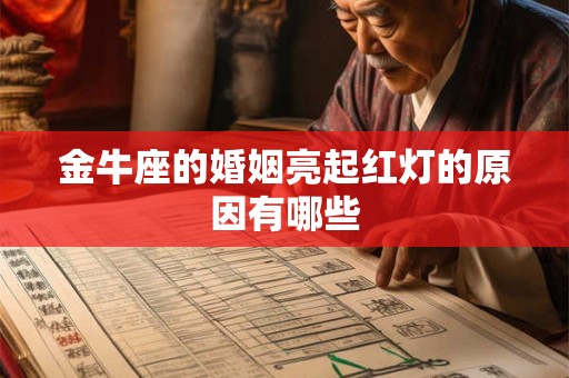 金牛座的婚姻亮起红灯的原因有哪些 金牛座的婚姻亮起红灯的原因有哪些