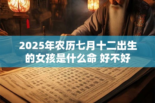 2025年农历七月十二出生的女孩是什么命 好不好
