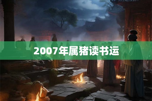 2007年属猪读书运