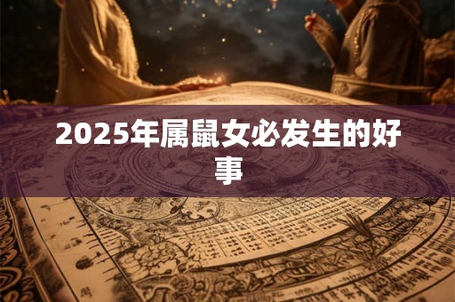 2025年属鼠女必发生的好事 2025年属鼠女必发生的好事