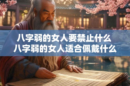 八字弱的女人要禁止什么 八字弱的女人适合佩戴什么