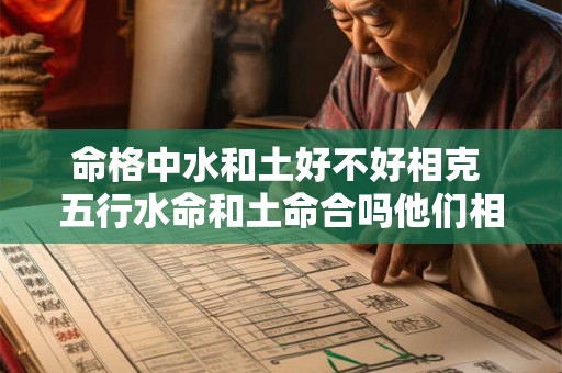 命格中水和土好不好相克 五行水命和土命合吗他们相合吗还是相克啊 命格中水和土好不好相克 五行水命和土命合吗他们相合吗还是相克啊