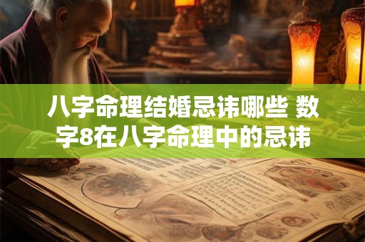 八字命理结婚忌讳哪些 数字8在八字命理中的忌讳 八字命理结婚忌讳哪些 数字8在八字命理中的忌讳