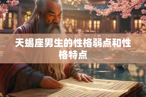 天蝎座男生的性格弱点和性格特点