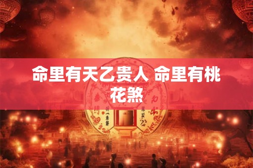 命里有天乙贵人 命里有桃花煞 命里有天乙贵人 命里有桃花煞