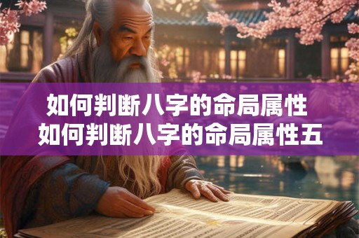如何判断八字的命局属性 如何判断八字的命局属性五行 如何判断八字的命局属性 如何判断八字的命局属性五行