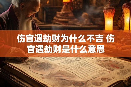 伤官遇劫财为什么不吉 伤官遇劫财是什么意思 伤官遇劫财为什么不吉 伤官遇劫财是什么意思